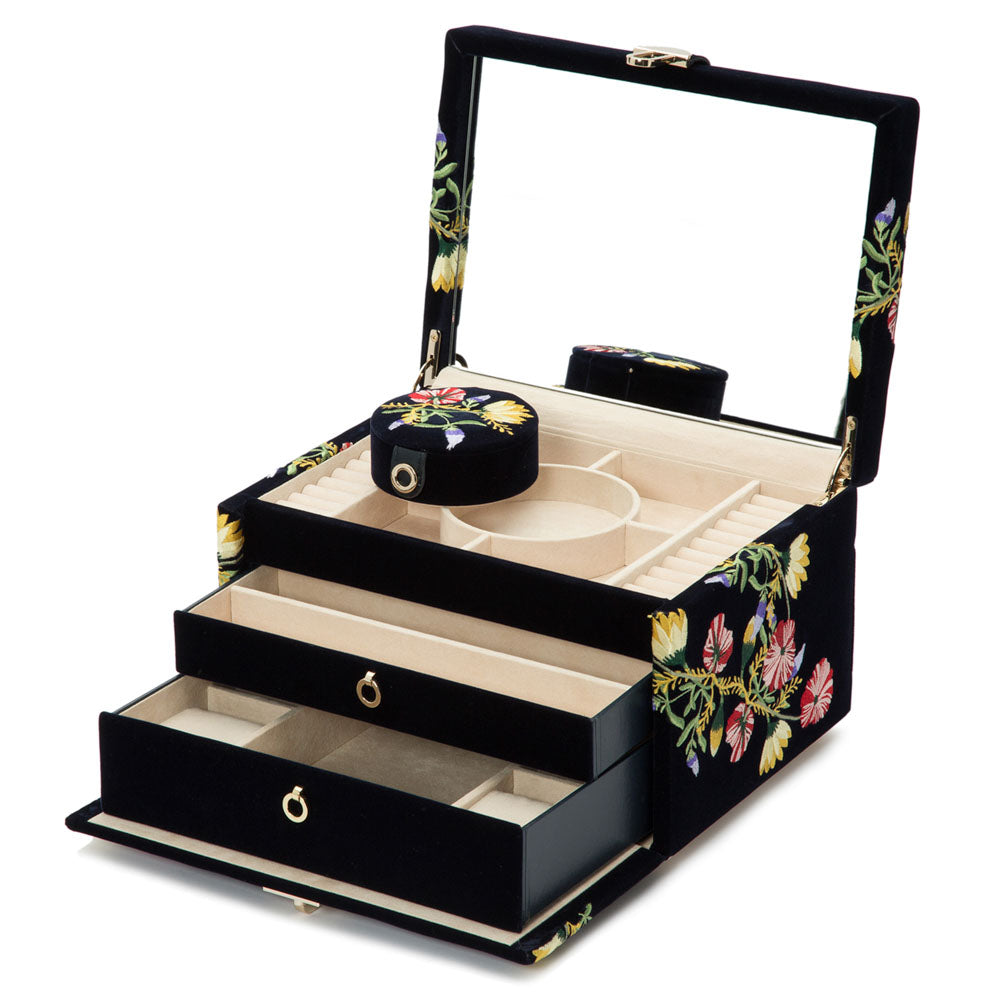 WOLF 1834 - Zoe Medium Jewelry Box - Indigo