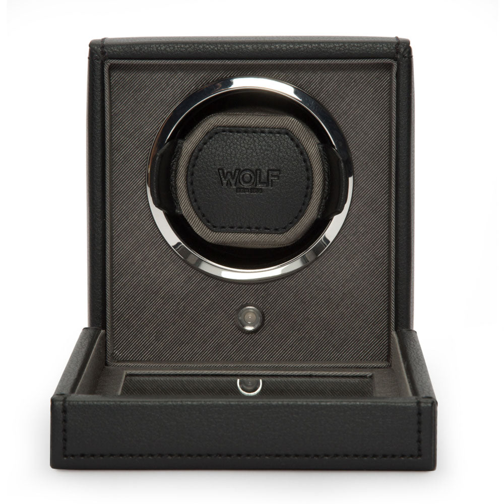 WOLF 1834 - Cub Single Watch Winder with Cover - Black