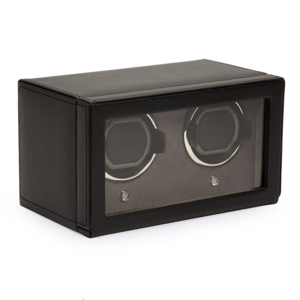 WOLF 1834 - Cub Double Watch Winder with Cover - Black