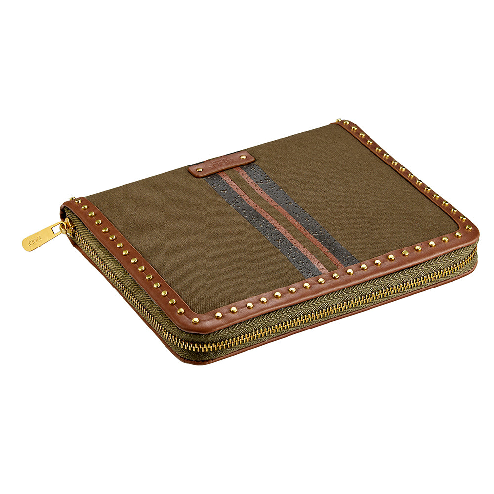 WOLF 1834 - Ida Travel Zip Jewelry Portfolio - Khaki