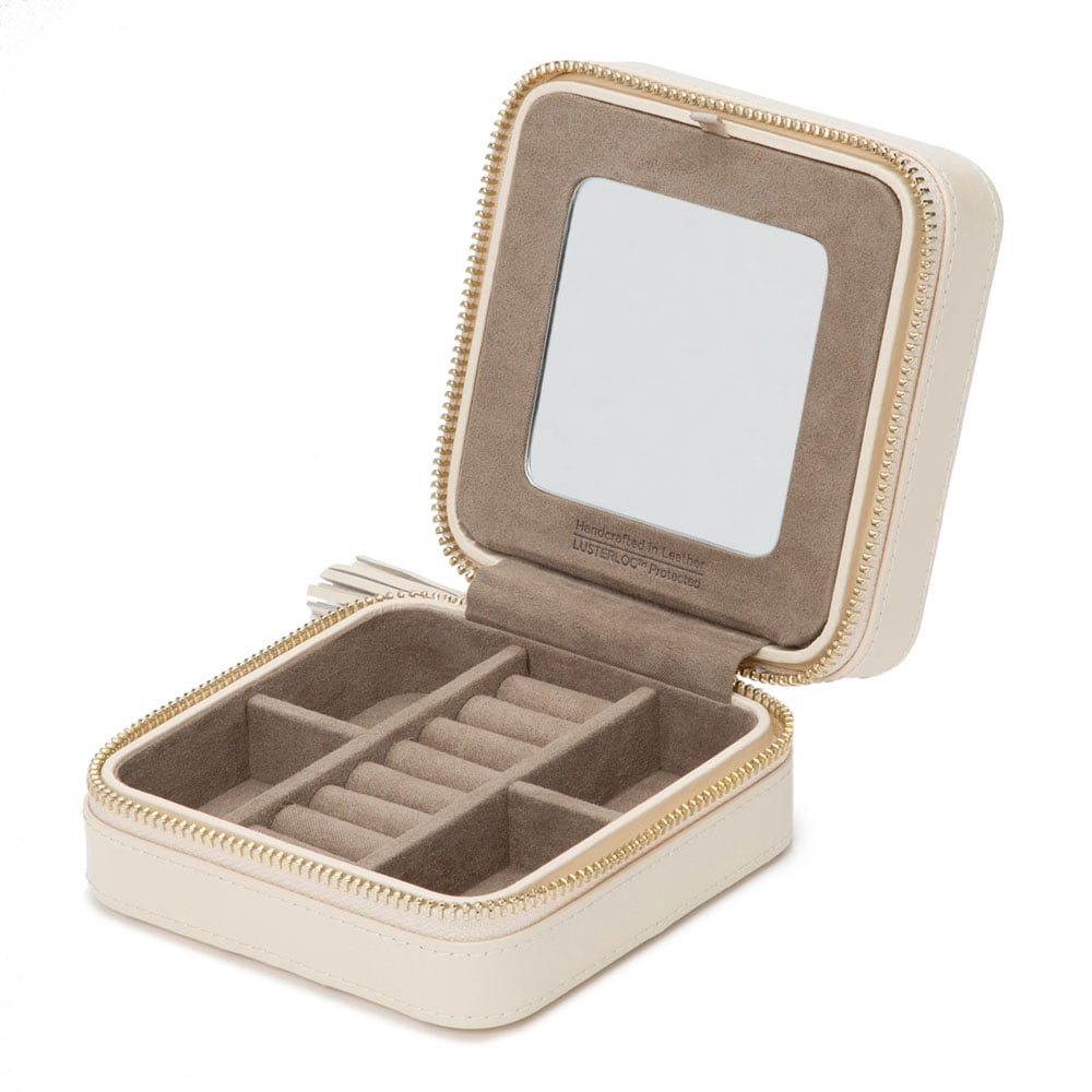 WOLF 1834 - Caroline Zip Travel Case - Ivory