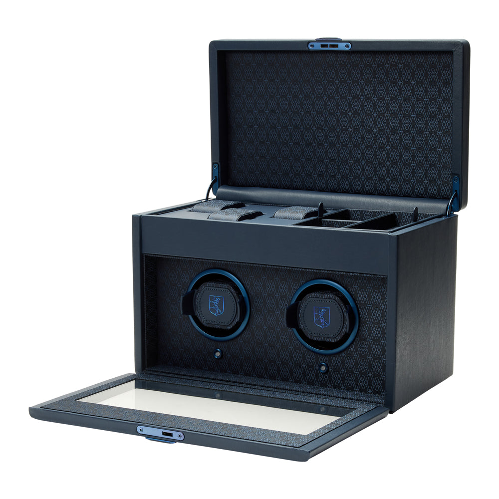 WOLF 1834 - Earth Double Watch Winder - Midnight Blue