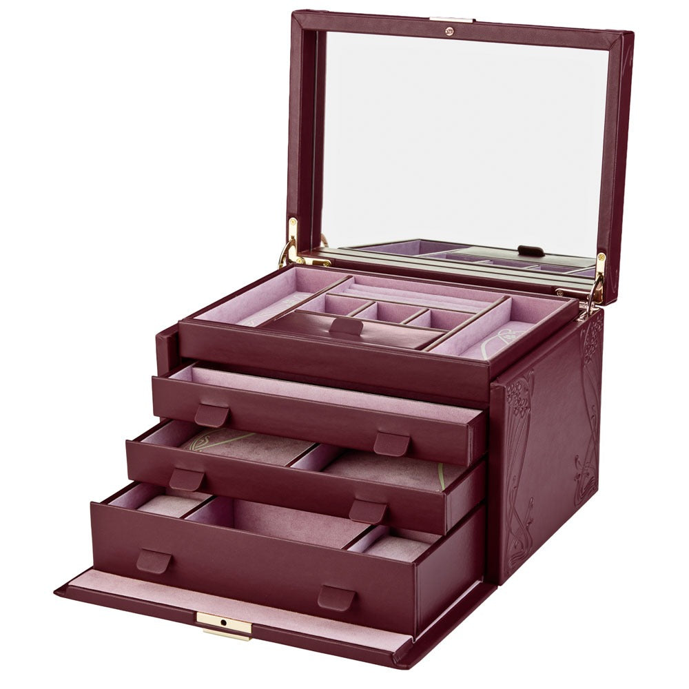 WOLF 1834 - WOLF X LIBERTY Ianthe Large Jewelry Box - Burgundy