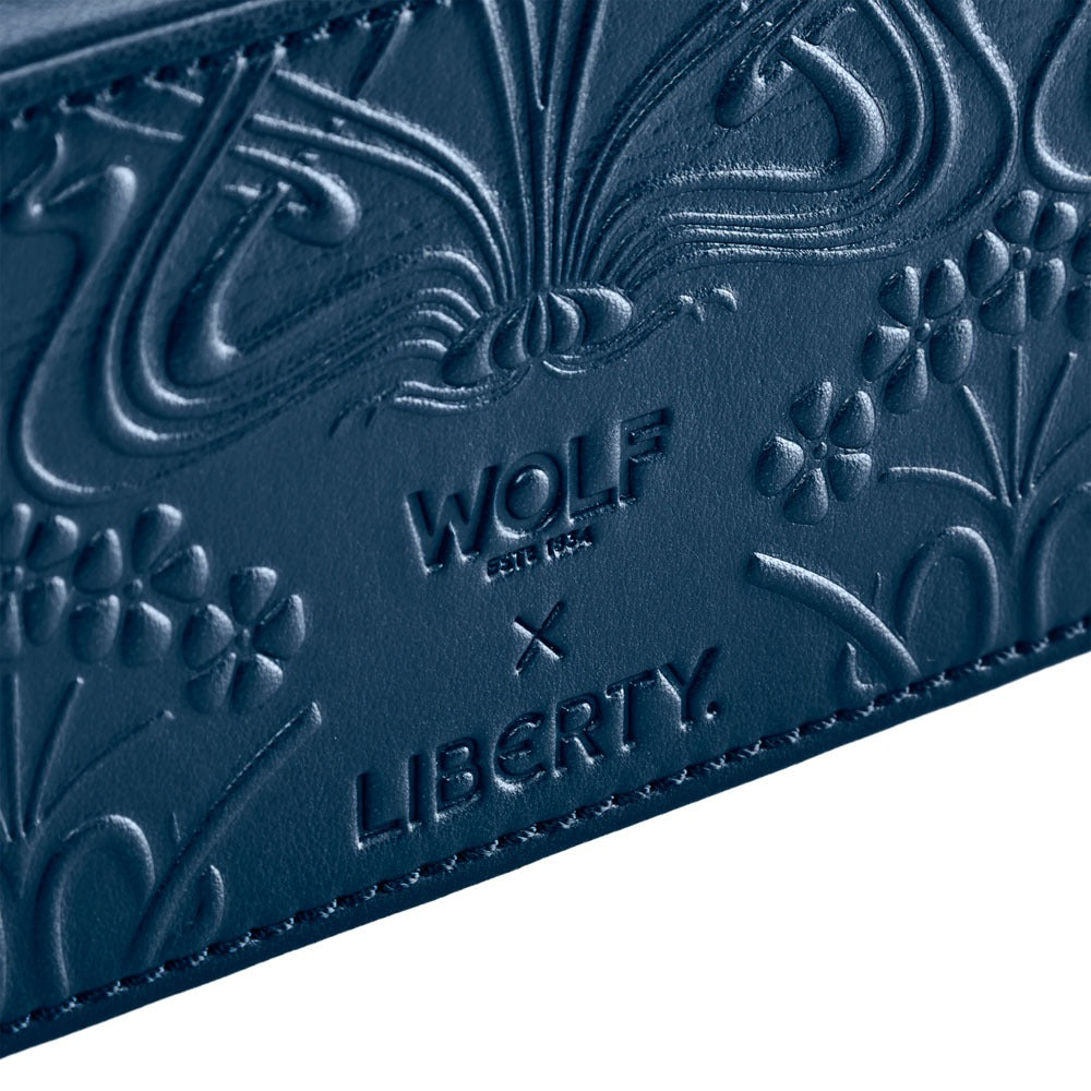 WOLF 1834 - WOLF X LIBERTY All Over Ianthe Medium Jewelry Zip Case - Navy