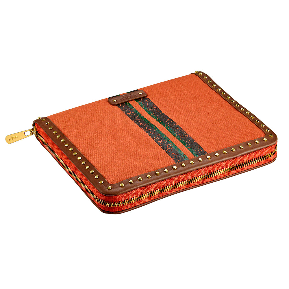 WOLF 1834 - Ida Travel Zip Jewelry Portfolio - Orange