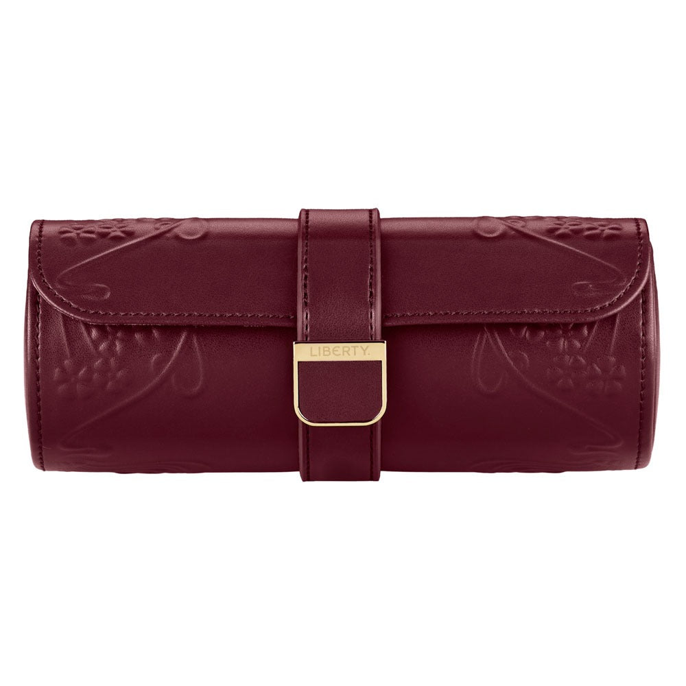 WOLF 1834 - WOLF X LIBERTY Ianthe Triple Watch Roll - Burgundy