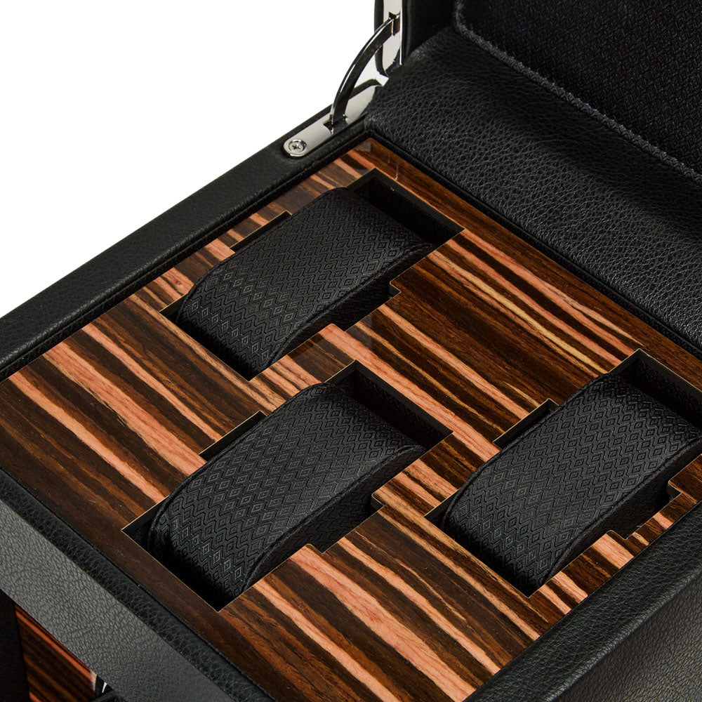 WOLF 1834 - Roadster Single Watch Winder with Storage - Black