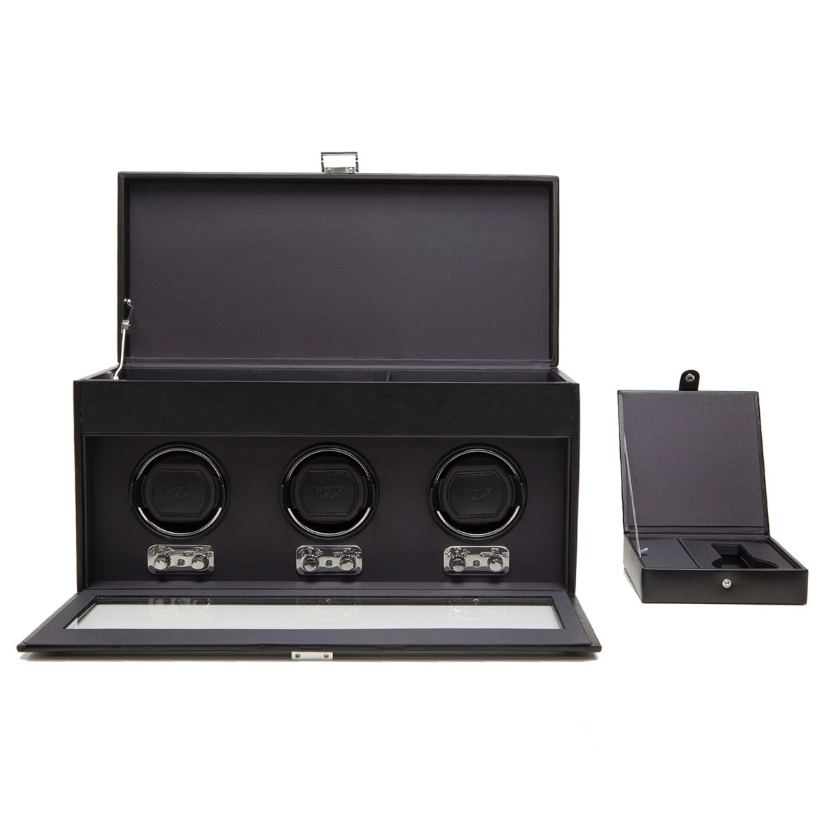 WOLF 1834 - Heritage Triple Winder with Storage - Black