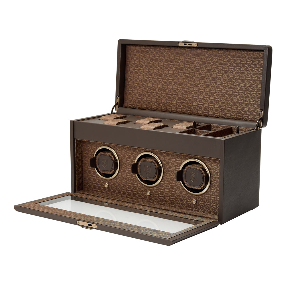 WOLF 1834 - Earth Triple Watch Winder - Coffee