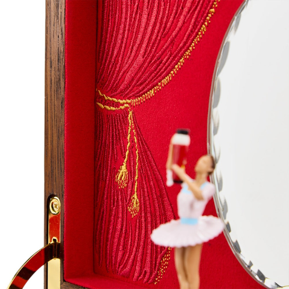 WOLF 1834 Ballet Musical Jewellery Box - Nutcracker Walnut Wood - view 4