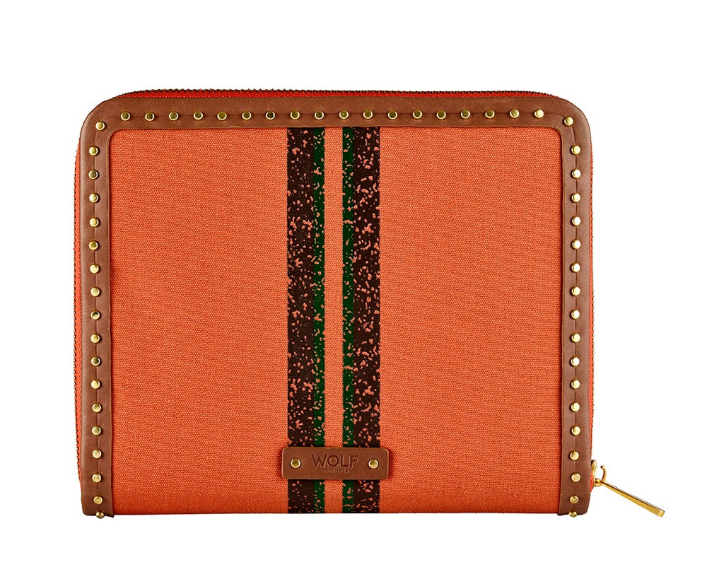 WOLF 1834 - Ida Travel Zip Jewelry Portfolio - Orange