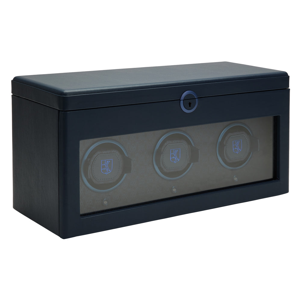 WOLF 1834 - Earth Triple Watch Winder - Midnight Blue