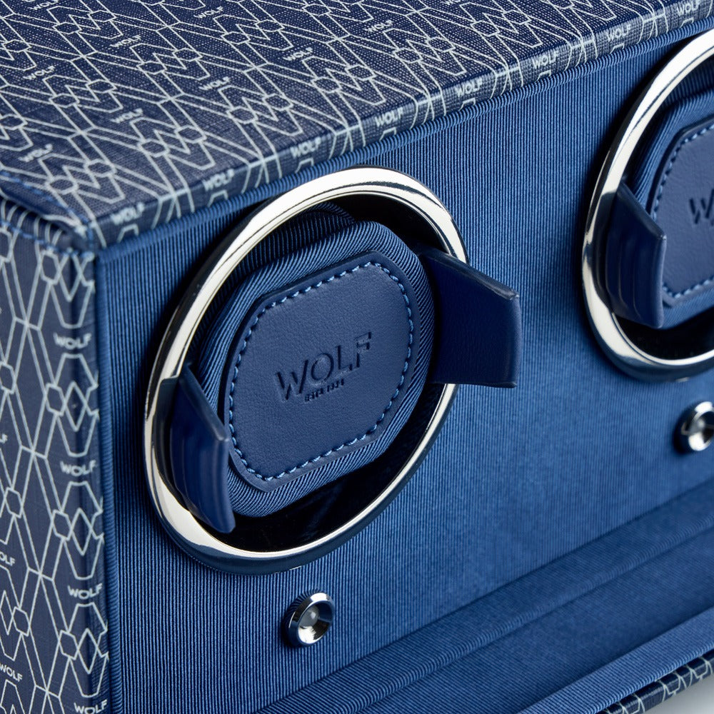 WOLF 1834 - Signature Double Watch Winder - Blue