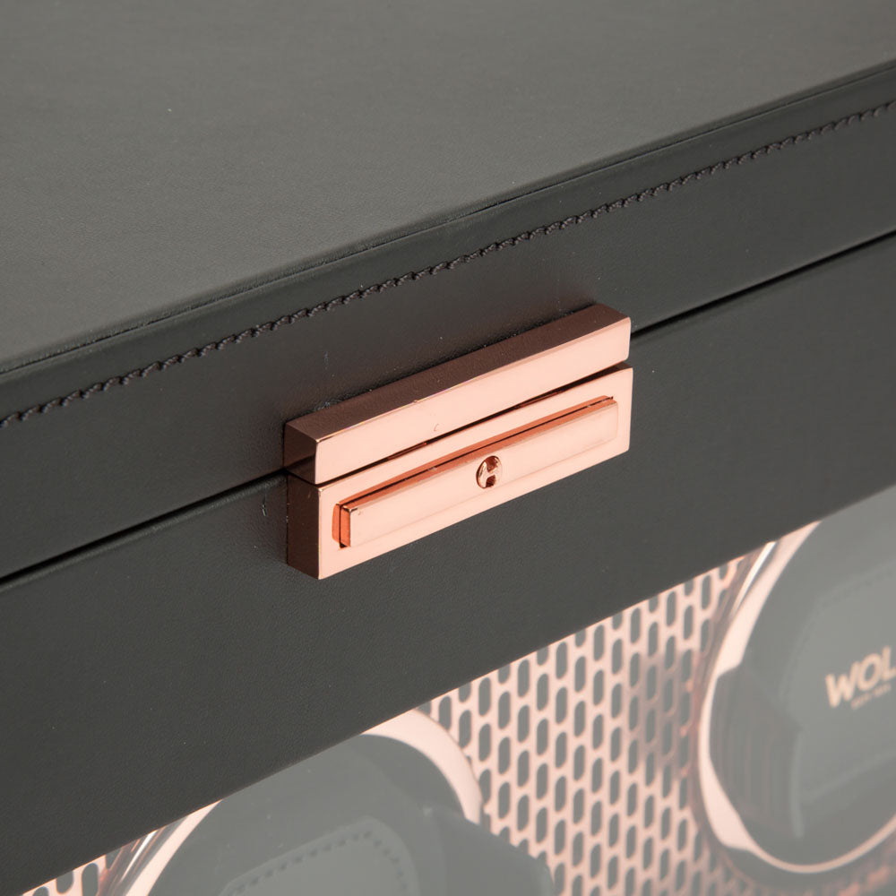 WOLF 1834 - Axis Triple Watch Winder With Storage - Copper