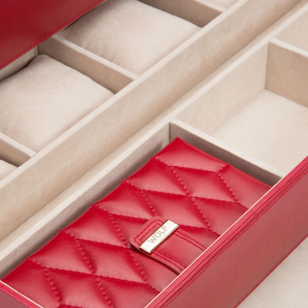 WOLF 1834 - Caroline Extra Large Jewelry Case - Red