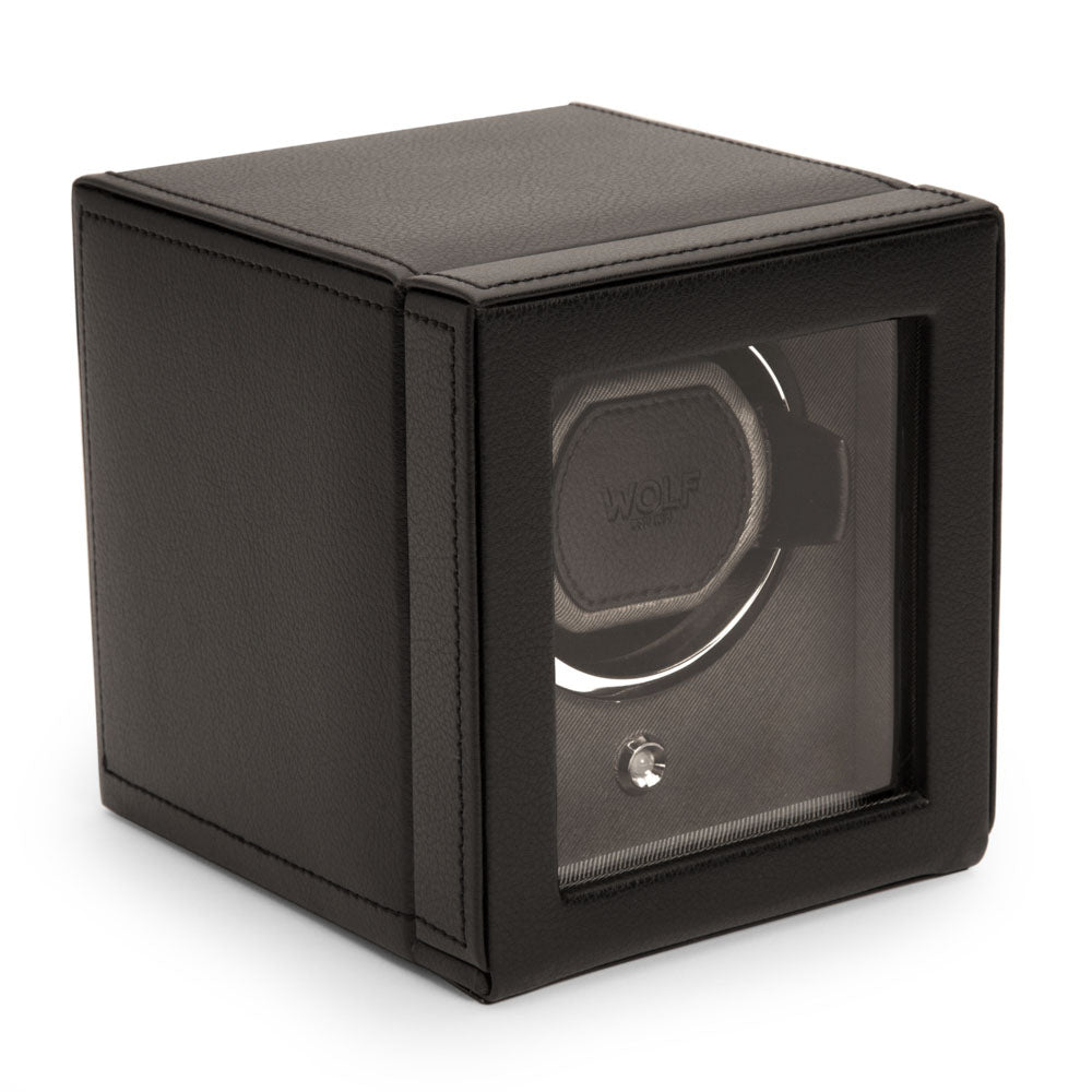 WOLF 1834 - Cub Single Watch Winder with Cover - Black