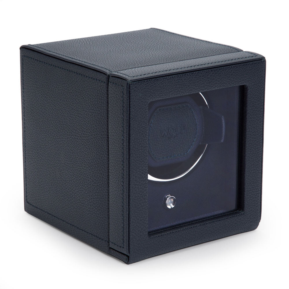 WOLF 1834 - Cub Single Watch Winder with Cover - Navy
