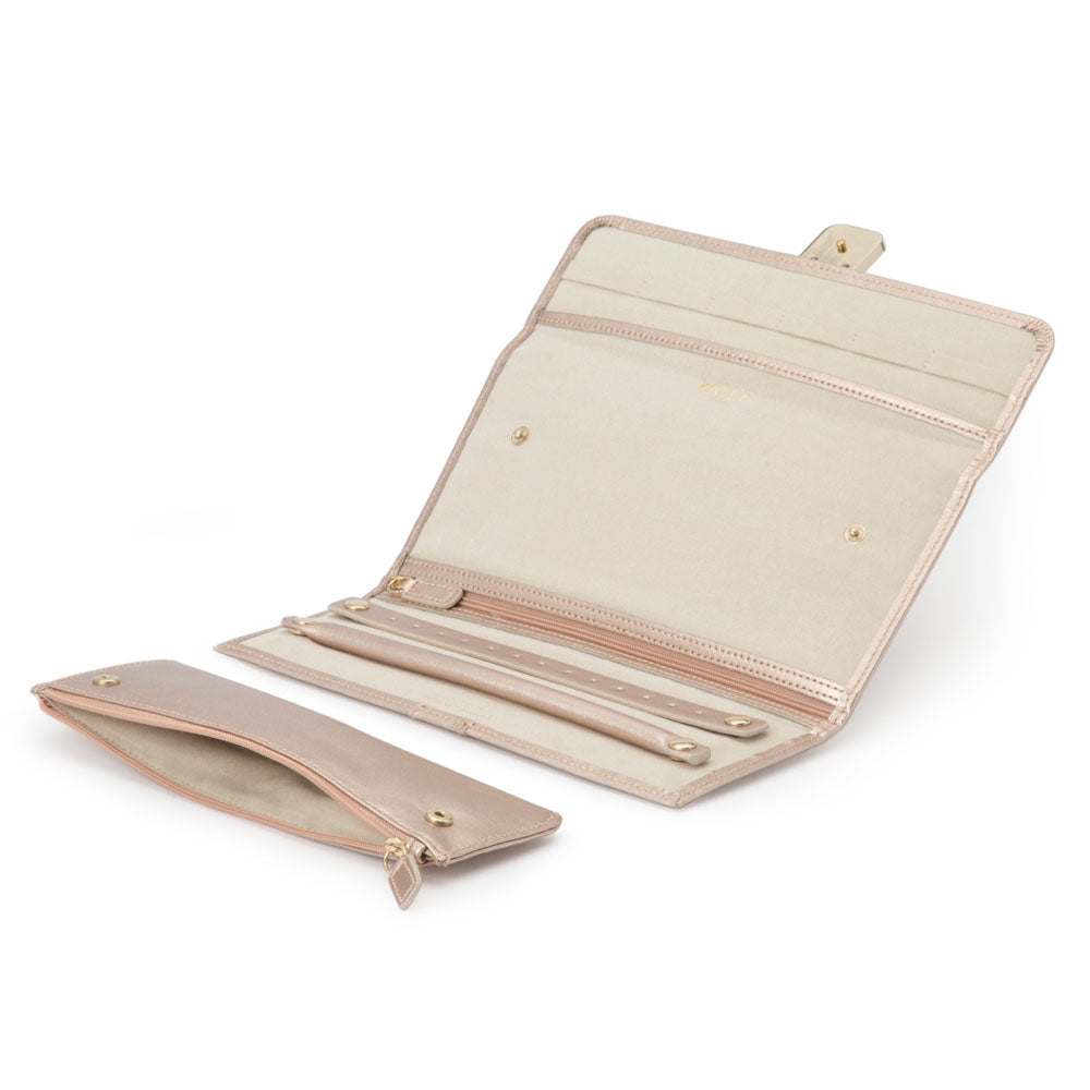 WOLF 1834 - Palermo Jewelry Roll - Rose Gold