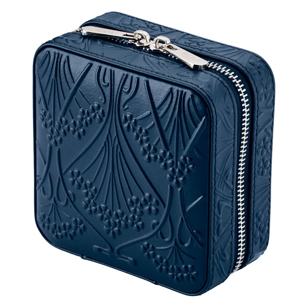 WOLF 1834 - WOLF X LIBERTY All Over Ianthe Small Travel Jewelry Zip Case - Navy