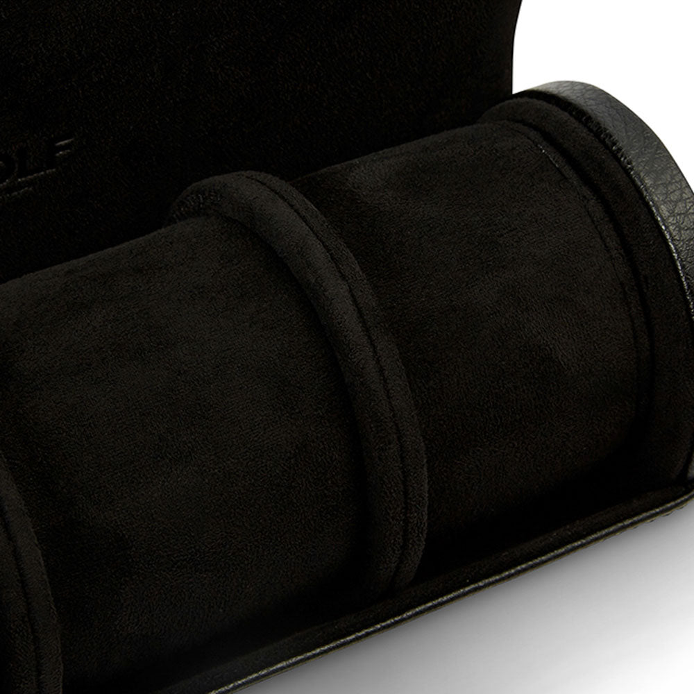 WOLF 1834 - British Racing Triple Watch Roll - Black