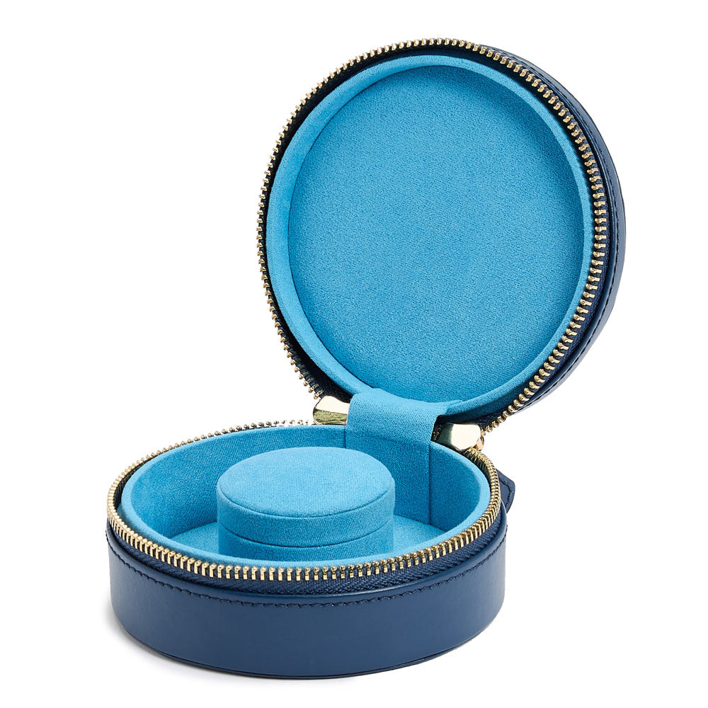 WOLF 1834 - Sophia Round Zip Case - Indigo