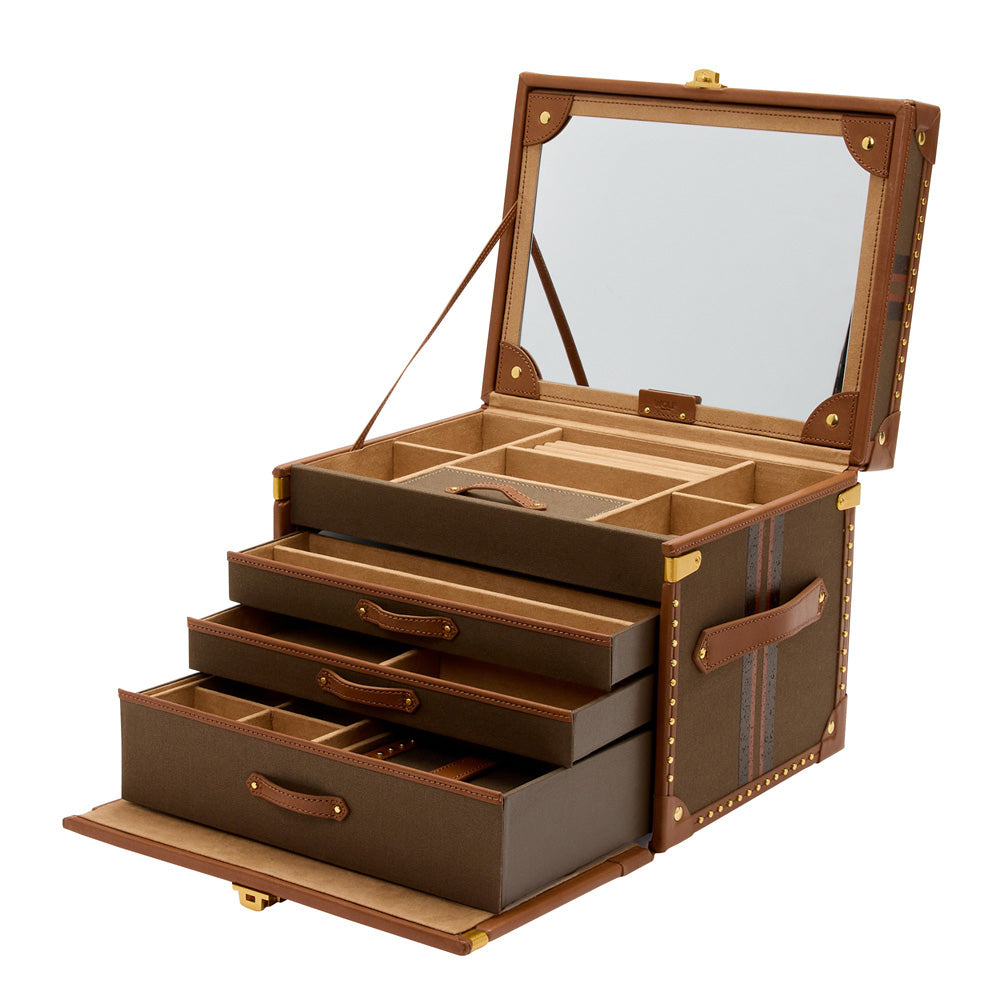 WOLF 1834 - Ida Trunk Jewellery Box - Khaki