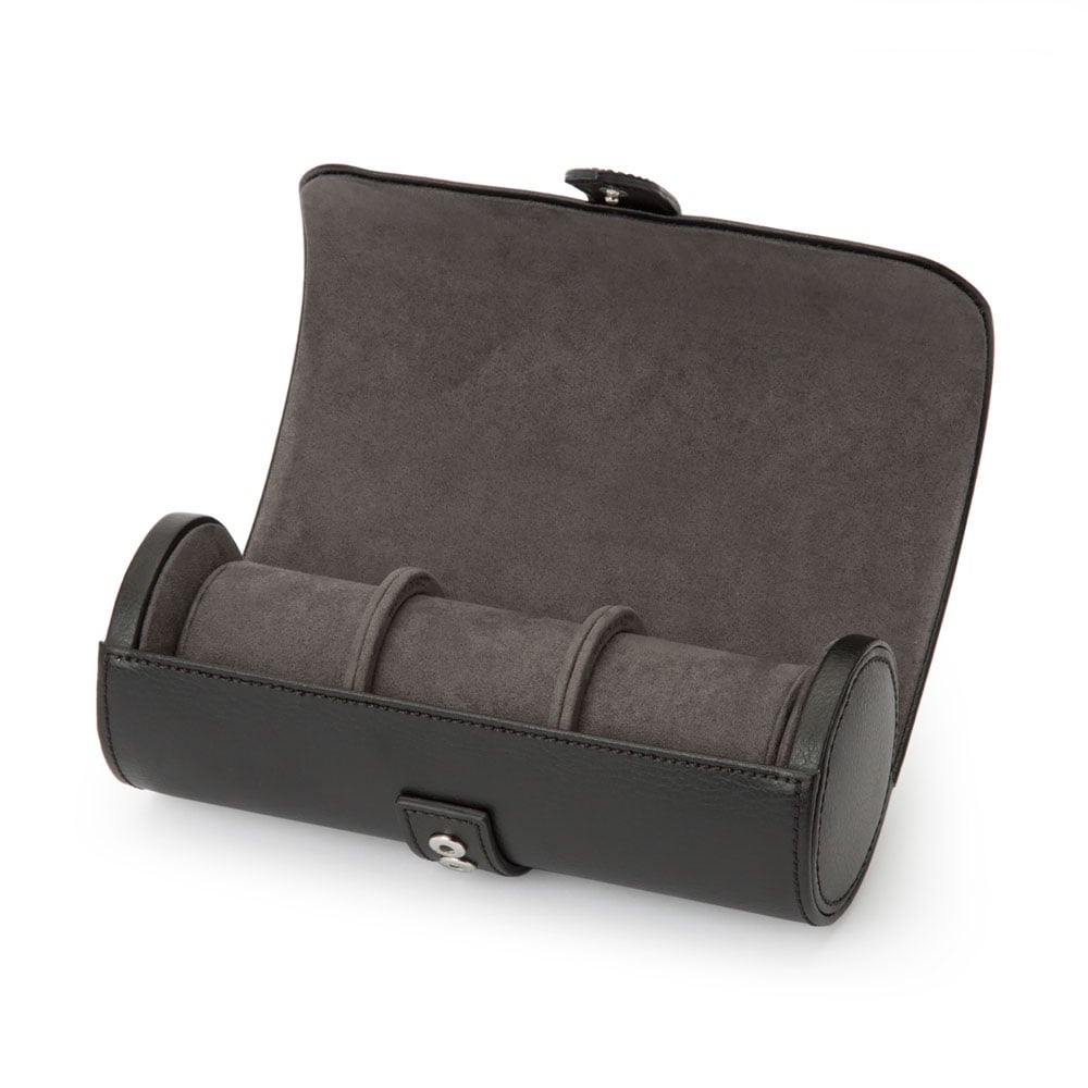 WOLF 1834 - Blake Watch Roll with Capsule - Black/Grey