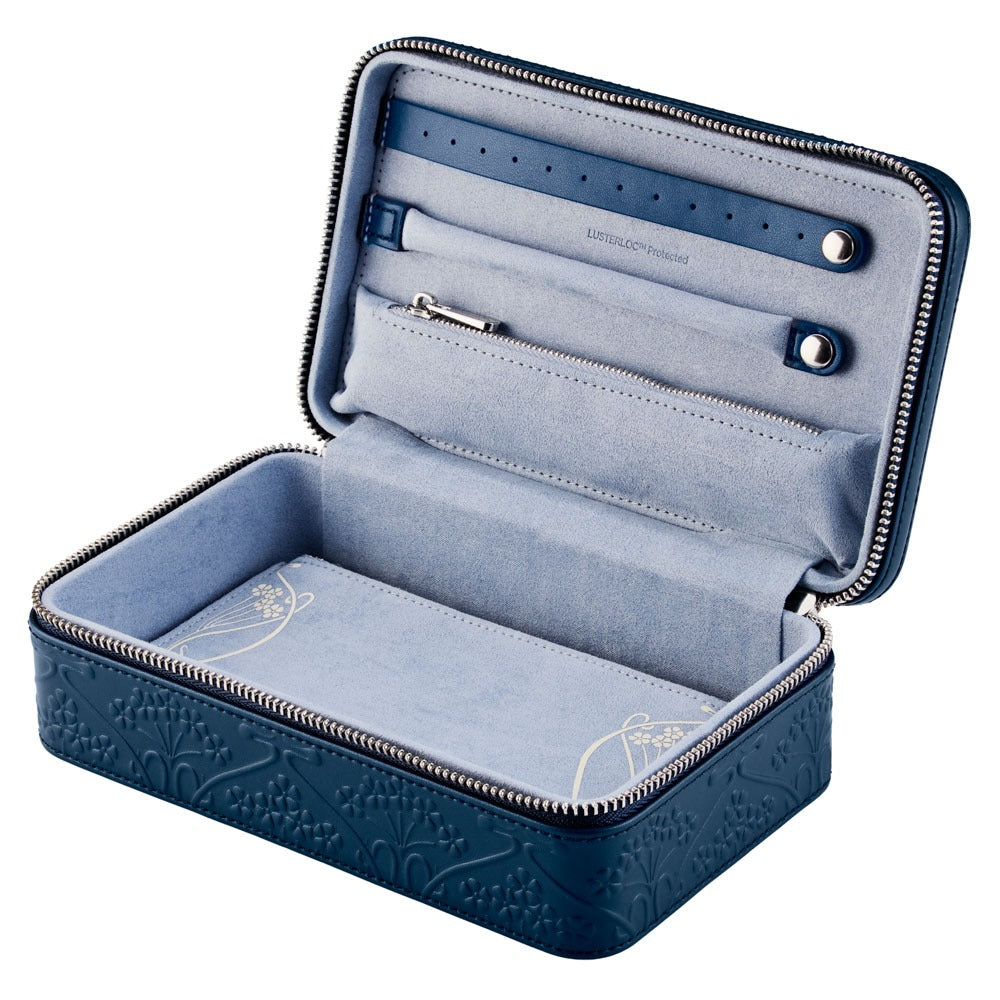 WOLF 1834 - WOLF X LIBERTY All Over Ianthe Medium Jewelry Zip Case - Navy