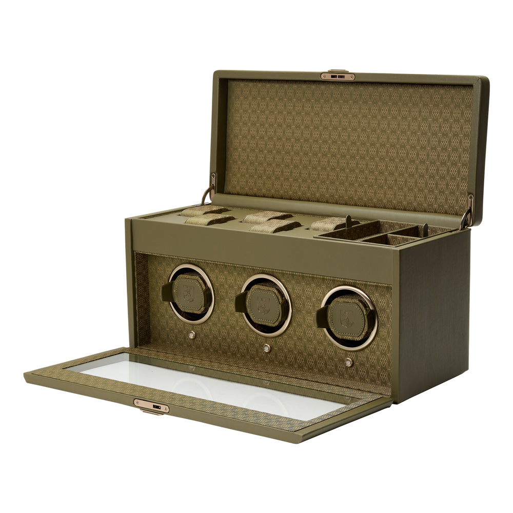 WOLF 1834 - Earth Triple Watch Winder - Olive
