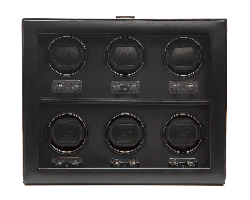 WOLF 1834 - Heritage 6 Piece Winder - Black