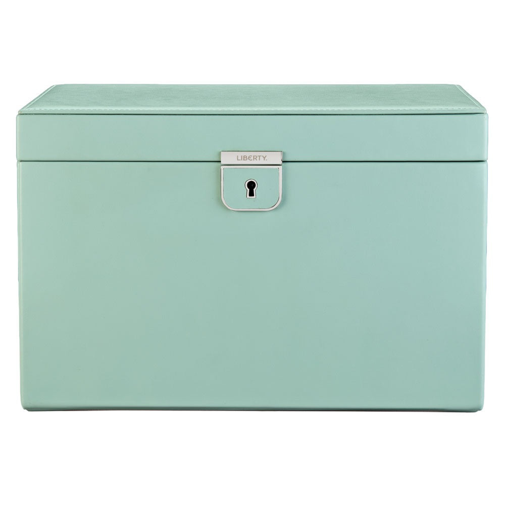 WOLF 1834 - WOLF x LIBERTY Julia Interior Print Large Jewelry Box - Sage Green