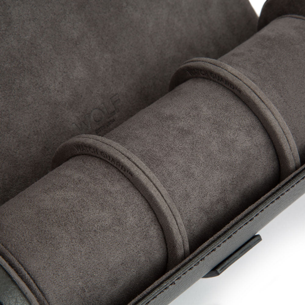 WOLF 1834 - Blake Watch Roll with Capsule - Black/Grey