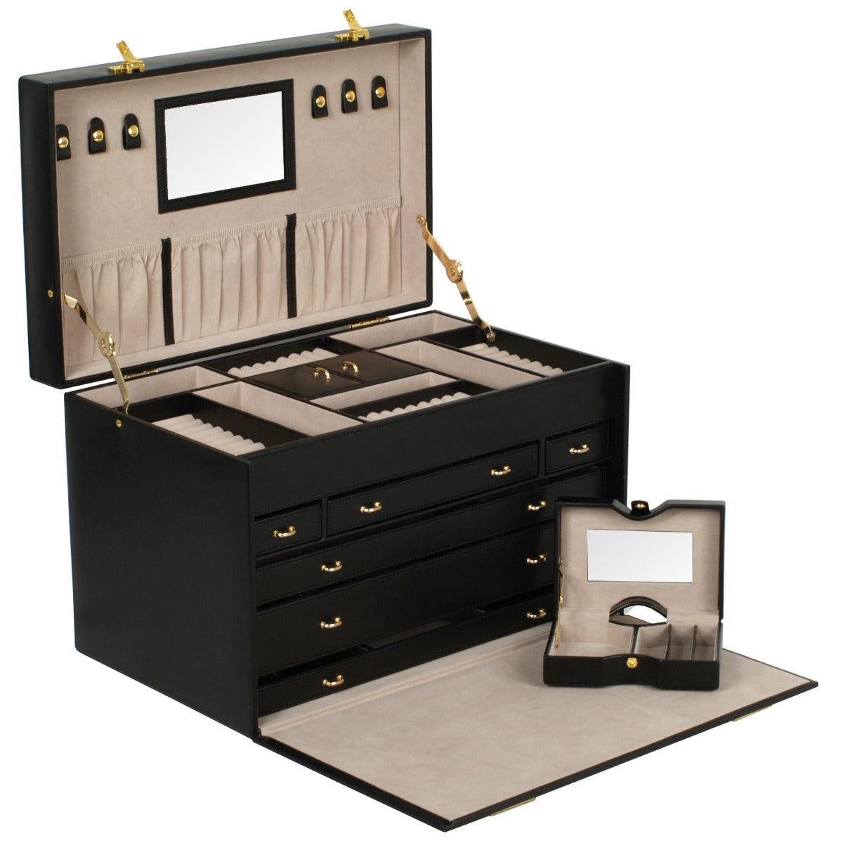 WOLF 1834 - Heritage Jewelry Armoire - Black