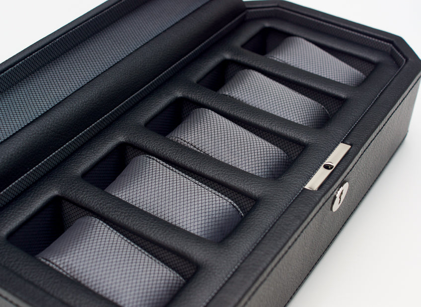 WOLF 1834 - Windsor 5 Piece Watch Box - Black/Grey