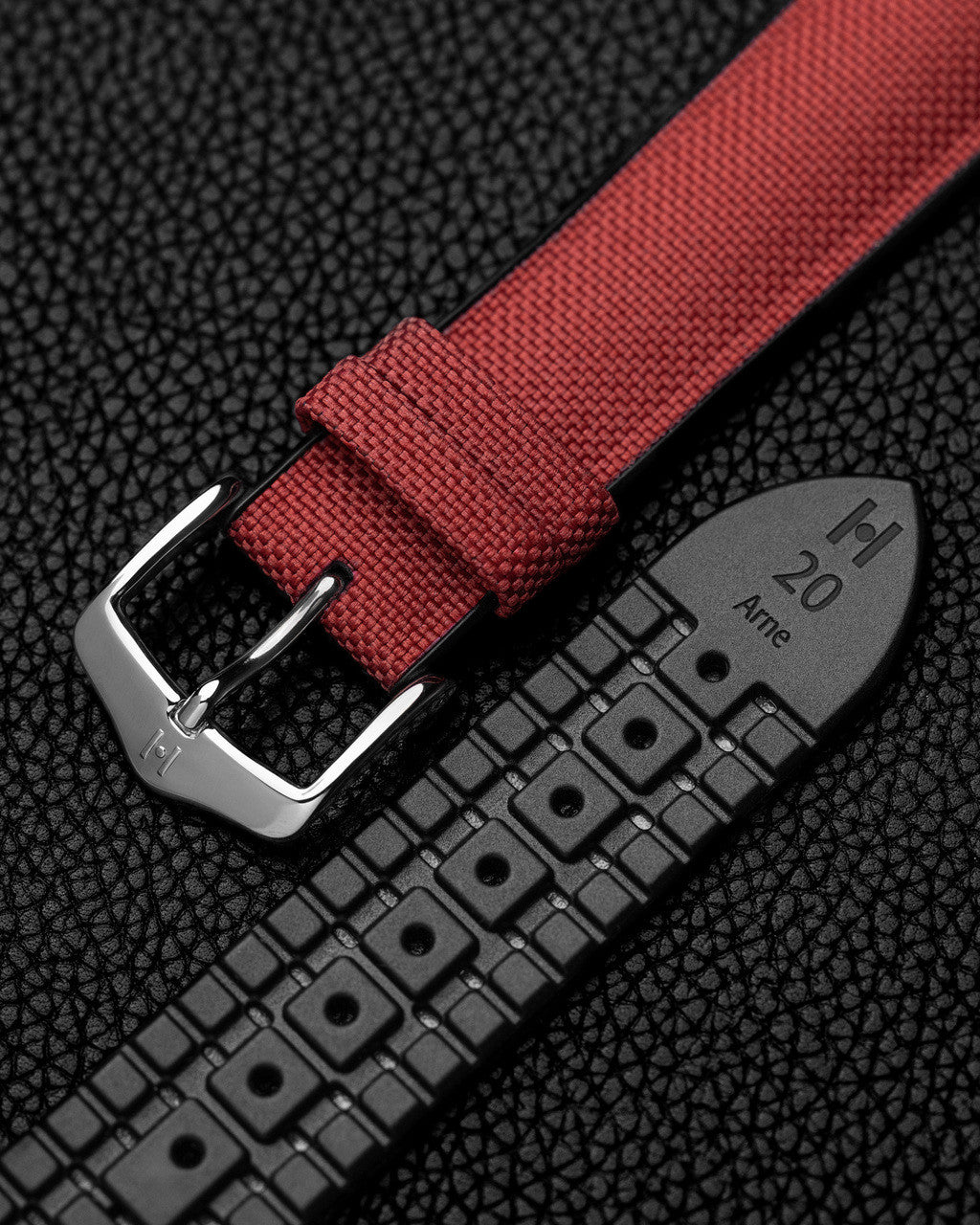 Hirsch - ARNE VEGAN Performance Calfskin Watch Band 092 50 94 - Burgundy