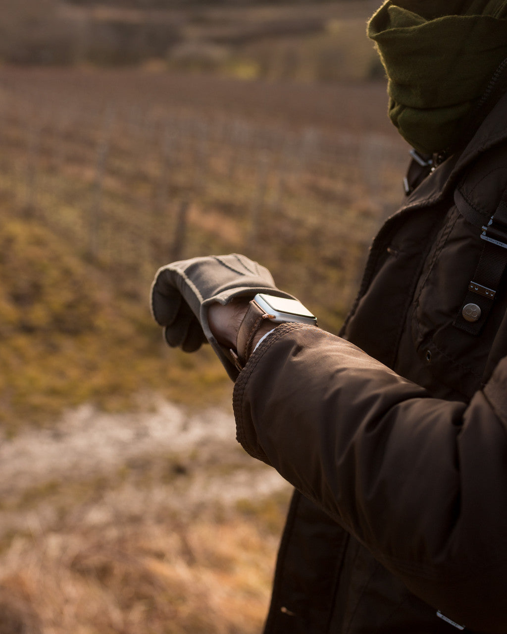 Hirsch - TRITONE Genuine Matte Louisiana Alligator Watchband 086 07 - Brown