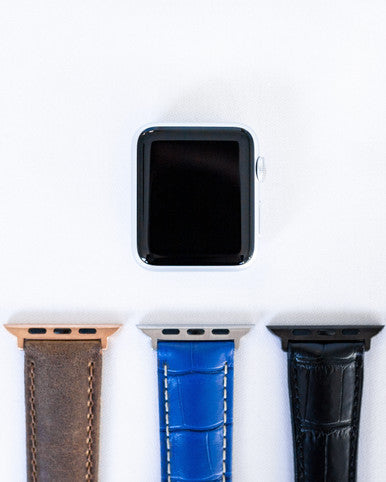 Hirsch - TRITONE Genuine Matte Louisiana Alligator Watchband 086 07 - Brown