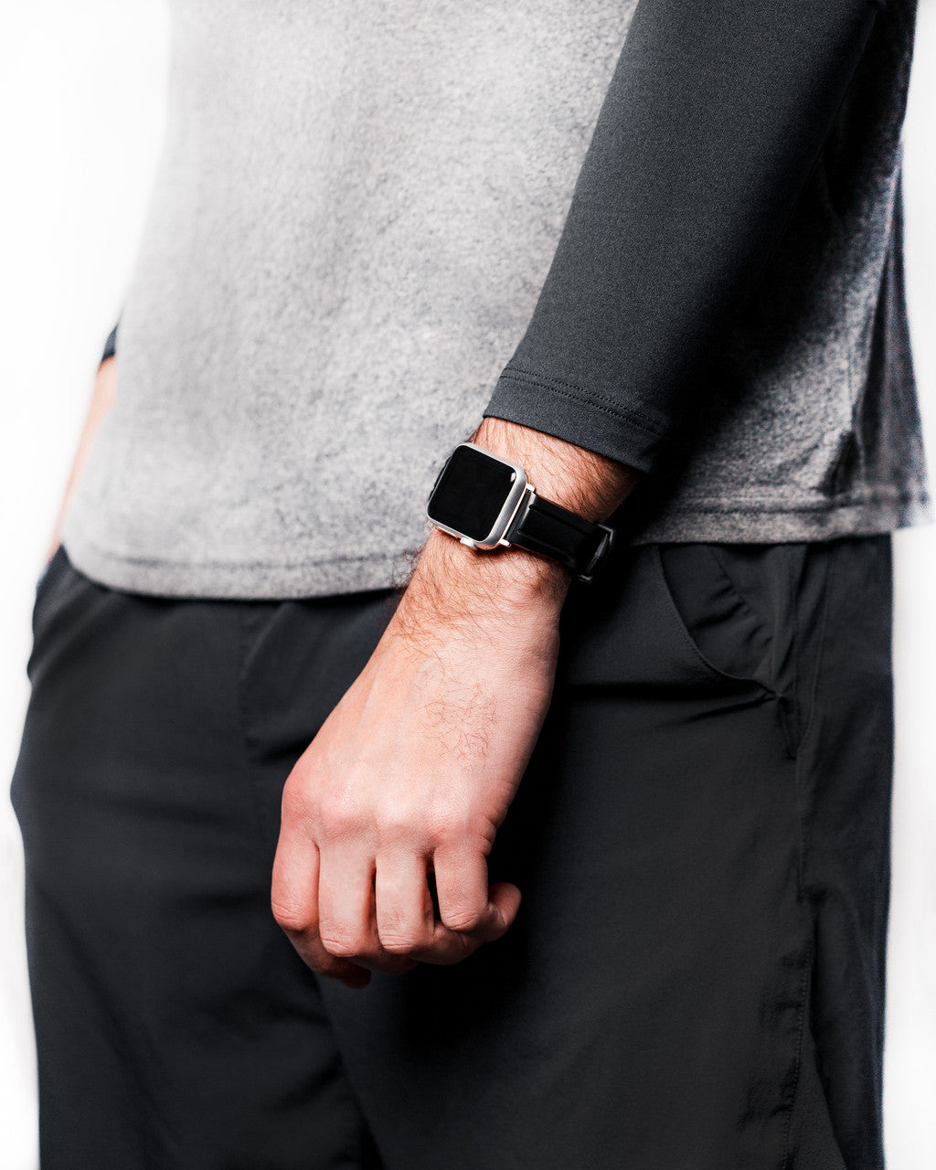 Hirsch - HEVEA Premium Vegan Caoutchouc Watchband 4045 88 - Black