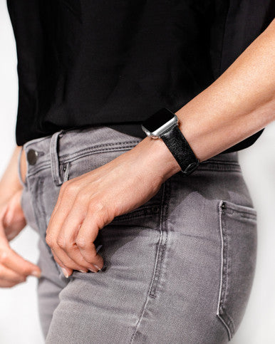 Hirsch - LEAF Vegan Watchband - 092 10 46 0 - Black