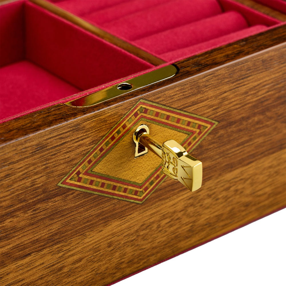 WOLF 1834 Ballet Musical Jewellery Box - Nutcracker Walnut Wood - view 7