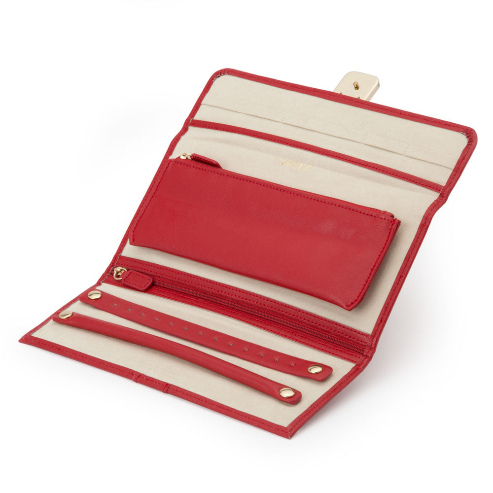 WOLF 1834 Palermo Jewelry Roll - Red - view 3