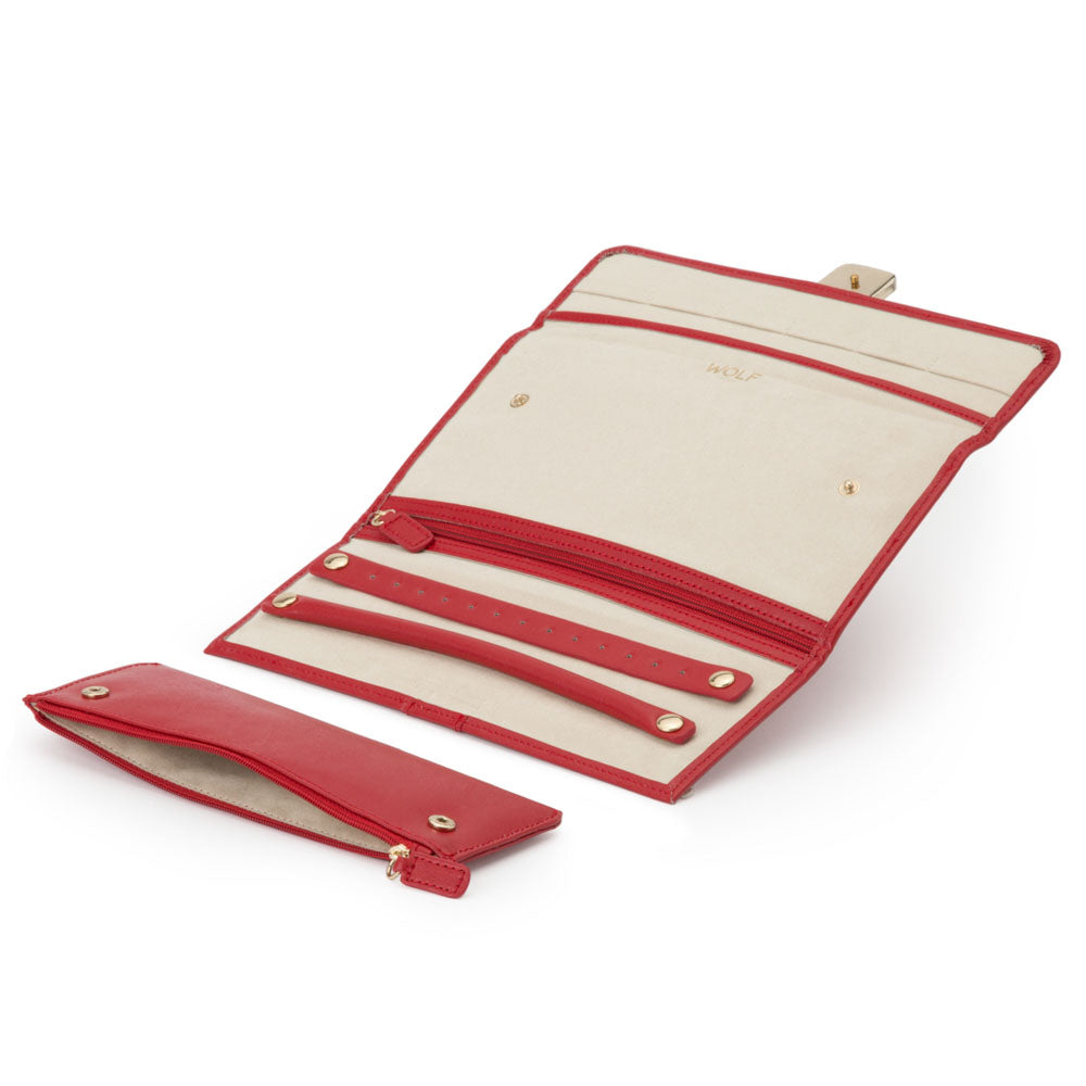 WOLF 1834 Palermo Jewelry Roll - Red - view 4