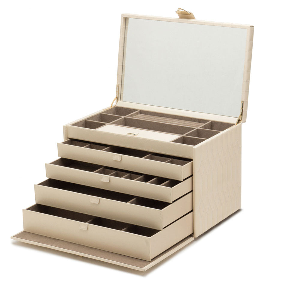 WOLF 1834 Caroline Extra Large Jewelry Case - Ivory - view 3