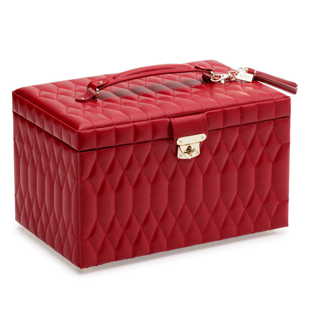 WOLF 1834 Caroline Large Jewelry Case - Red - view 2