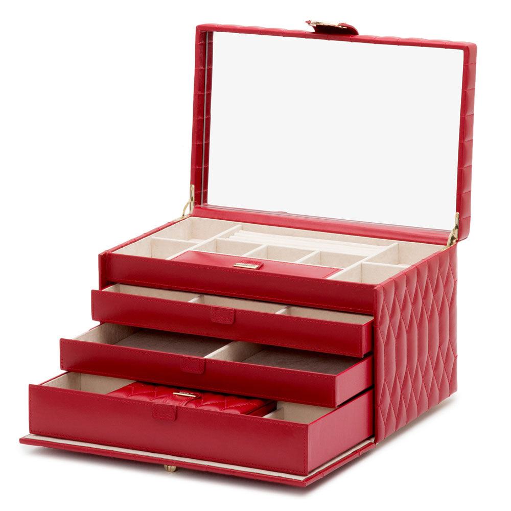 WOLF 1834 Caroline Large Jewelry Case - Red - view 3