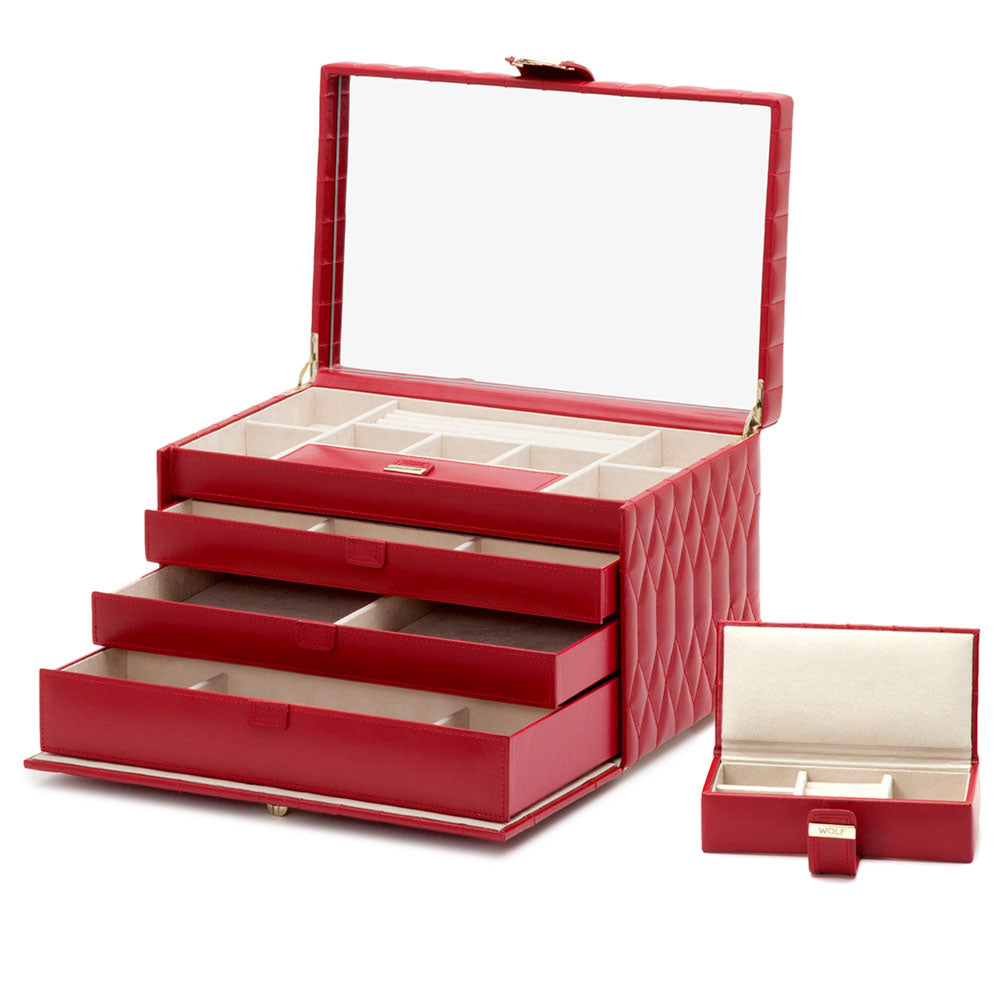 WOLF 1834 Caroline Large Jewelry Case - Red - view 4