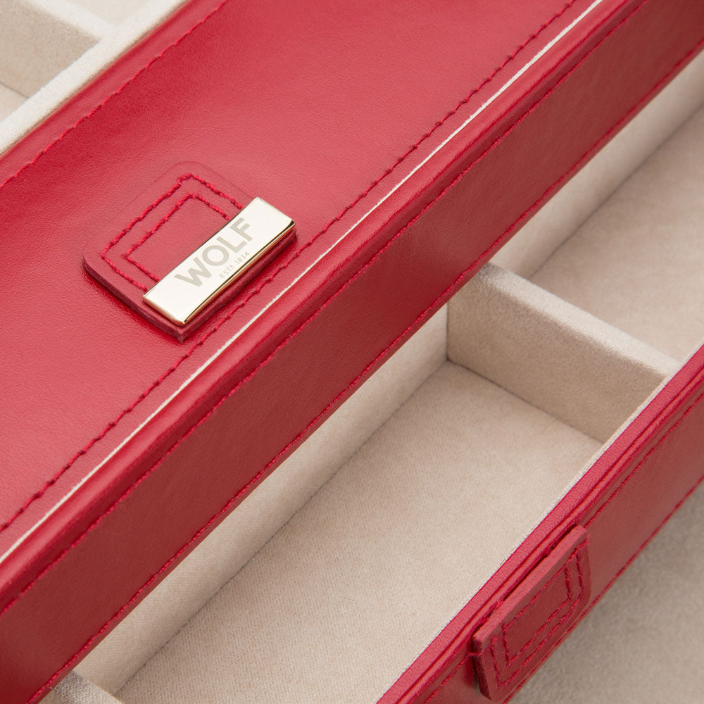 WOLF 1834 Caroline Large Jewelry Case - Red - view 5