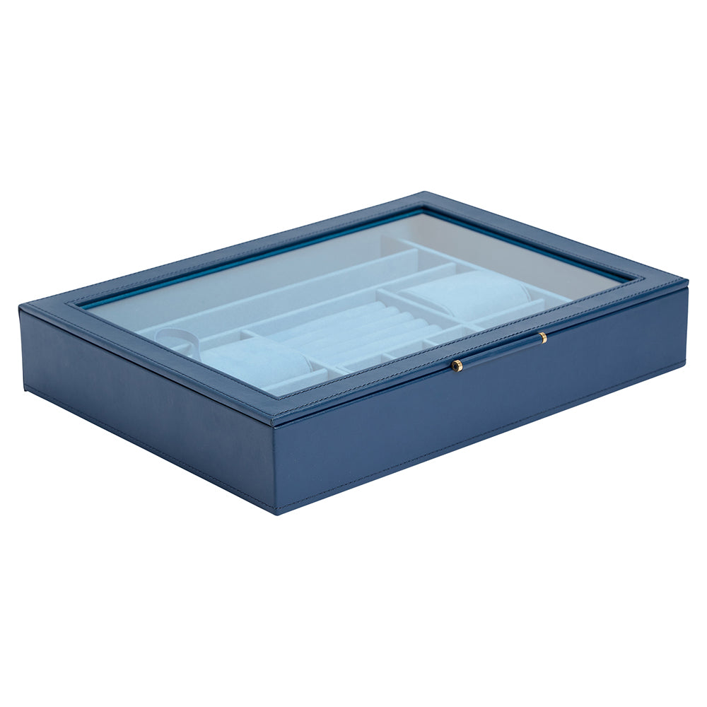 WOLF 1834 Sophia Jewelry Box with Window - Indigo - view 2
