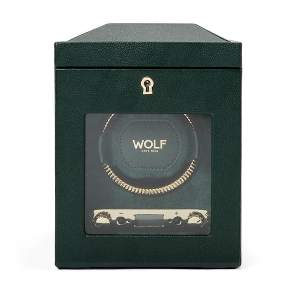 WOLF 1834 British Racing Single Watch Winder - Green