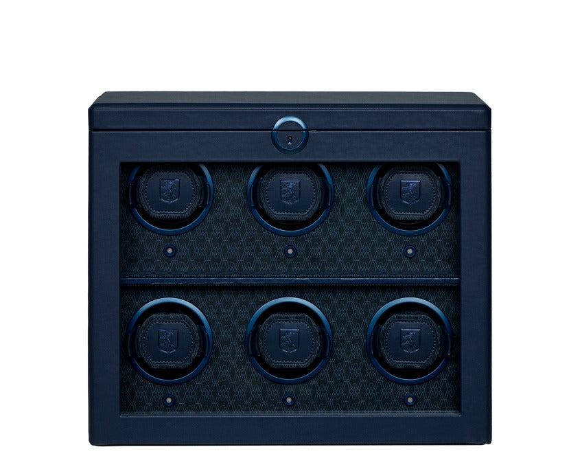 WOLF 1834 Earth 6 Piece Watch Winder - Midnight Blue - view 5